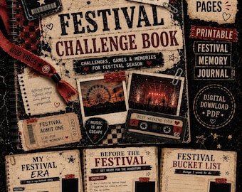 Aktivitätenbuch für Konzerte und Festivals (zum Ausdrucken)