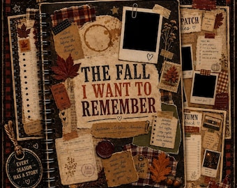 Herbst-Erinnerungsbuch zum Ausdrucken | 32-seitiges Herbst-Scrapbook | Gemütliches Herbst-Erinnerungsbuch mit Bucket List | Digitaler Download