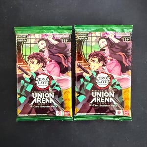 2x Kimetsu no Yaiba, tueur de démons de l'Union Arena [UE05BT] booster anglais