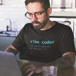 Vibe Coder Idea Guy T-shirt - Funny AI Coding Shirt by Primal Frog