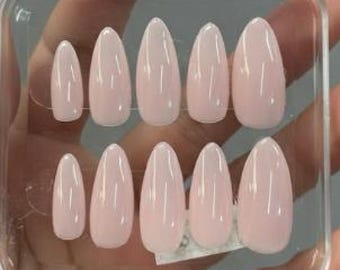 Pink Floral Press On Nails, Elegant Wedding Nail Art, Handmade Nail Set