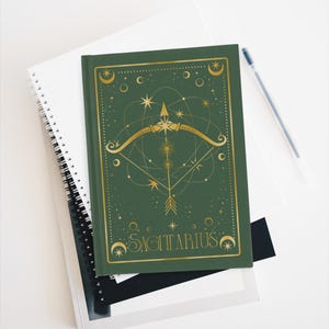 Sagittarius Astrology Journal, Zodiac Notebook, Jotter, Notepad, Horoscope Diary, Ruled Line