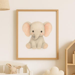 Animali Acquerello per Bambini – File Digitali per Quadretti, Magliette, Cameretta, Safari Nursery Decor, Stampa su Tela, Baby Wall Art