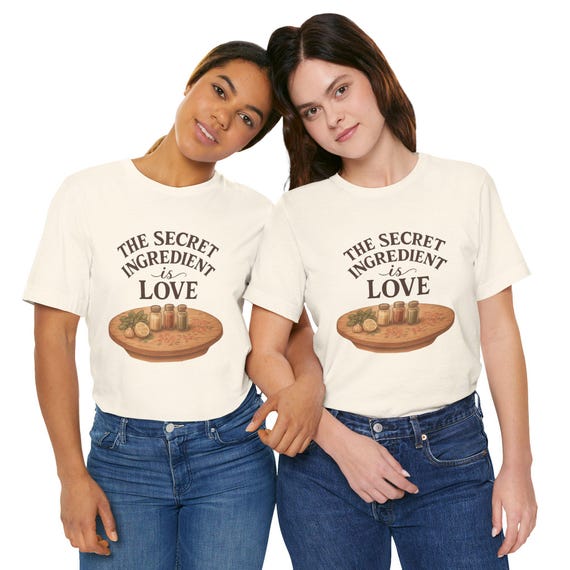 The Secret Ingredient Is Love T-Shirt | Cooking Kitchen Recipe
