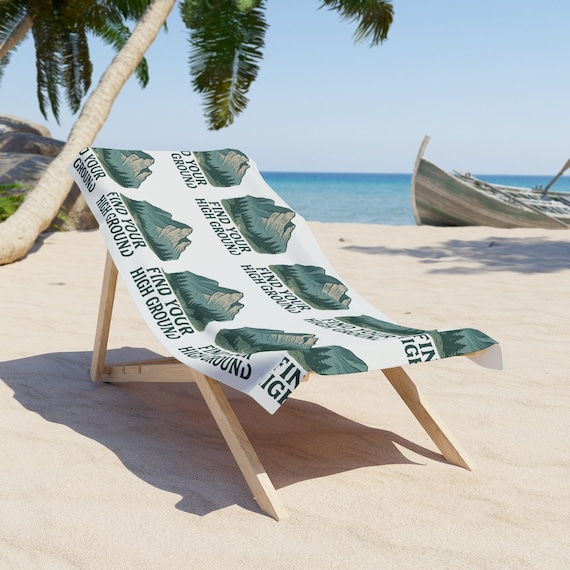Find Your High Ground Beach Towel | Mountain Graphic, Outdoor Adventure