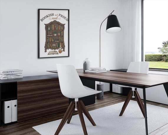 Bookish and Proud Canvas Print | Reading Renaissance, Bibliophile Decor