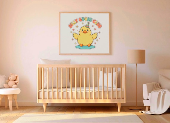 Silly Goose Cozy Decor Canvas | Matte Stretched Wall Art