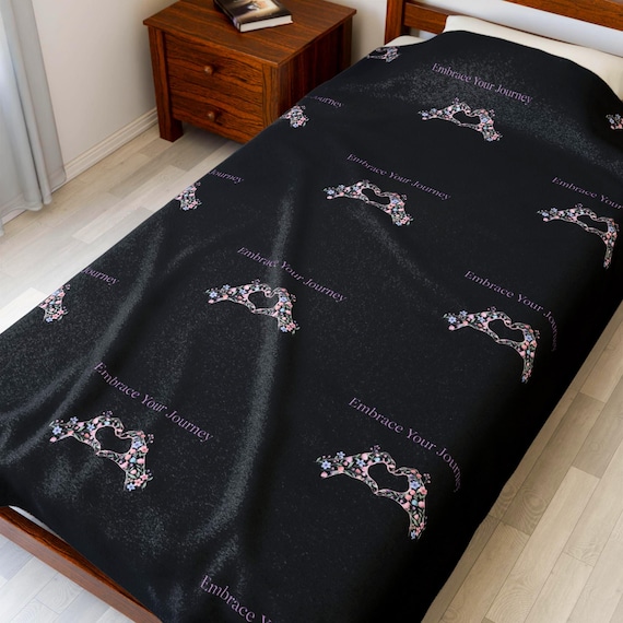 Embrace Your Journey Plush Blanket | Intentions, Mindful Wellness Gradient