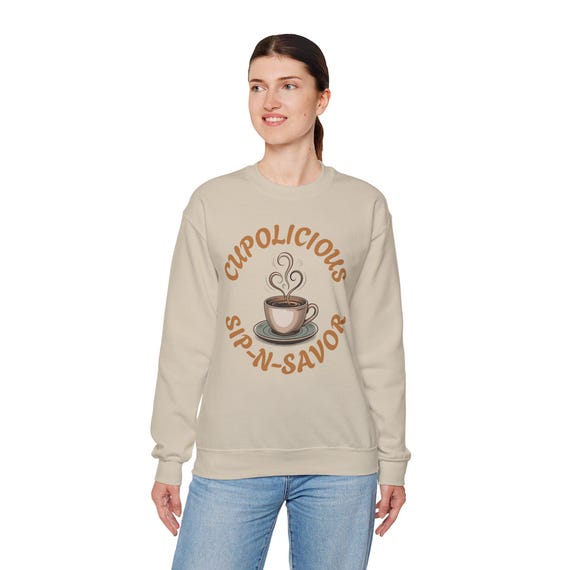Coffee Cup Sweatshirt, Unisex Cozy Crewneck, Barista Gift
