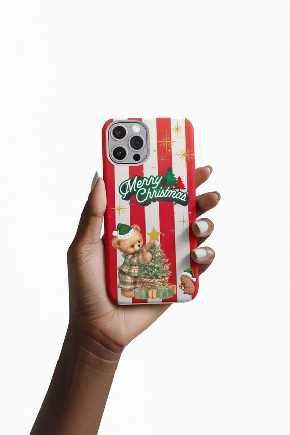 3D Christmas Phone Case: Festive Holiday Celebration