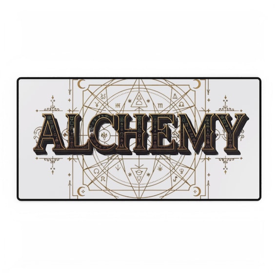 Alchemy  Desk Mat | Geometric Occult Design