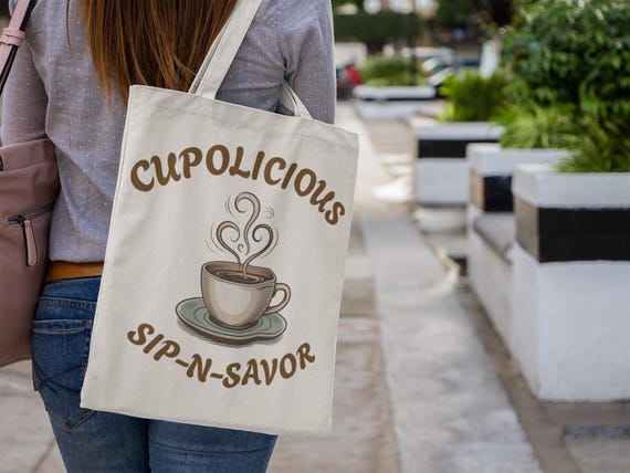 Farmers Market Tote Bag for Coffee Lovers | Stylish & Functional