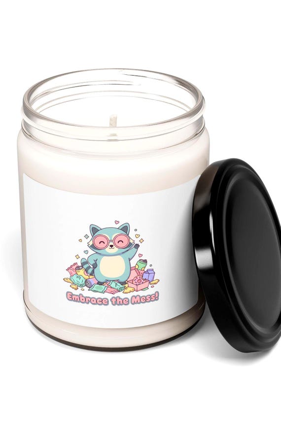 Embrace the Mess Cat Candle, Soy 9oz