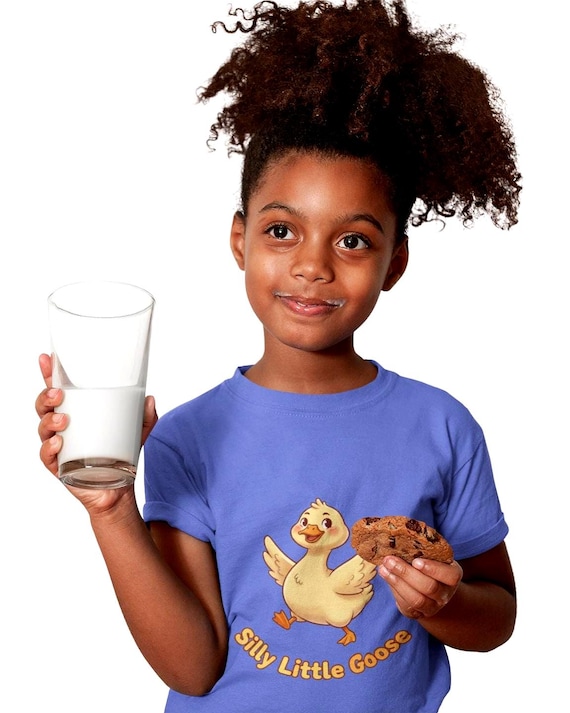 Silly Little Goose Toddler T-shirt | Cute Baby Goose Illustration