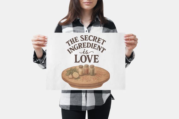 The Secret Ingredient Is Love Canvas