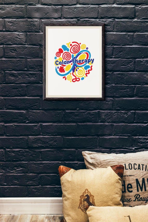 Color Therapy Vibrant Abstract Wall Art Matte Canvas