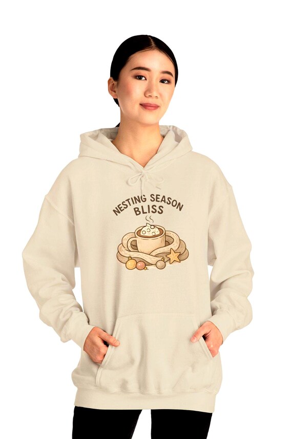 Nesting Season Bliss hoodie | Cinnamon Roll Cozy Illustration