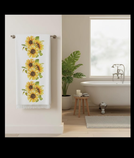Sunflower Bouquet Boho Beach Cloth Beach Towel | Bohemian Floral | Summer