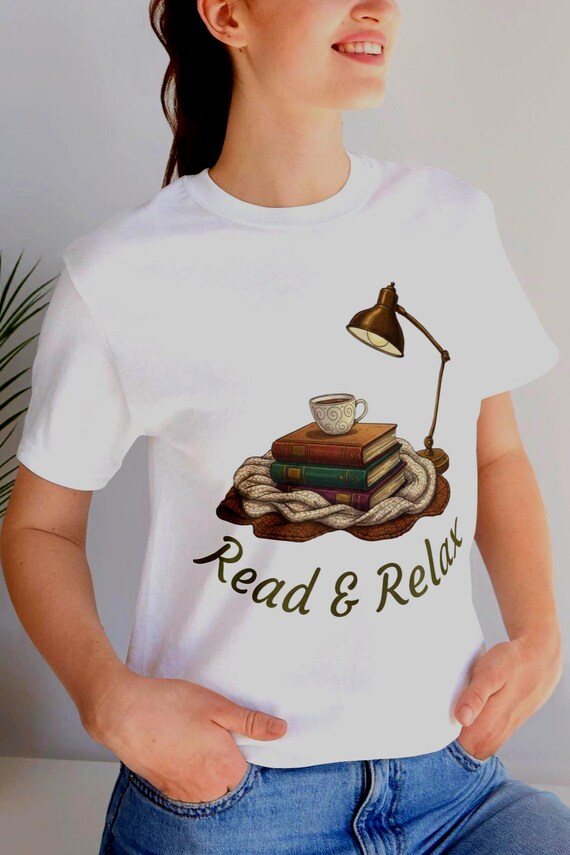 Read and Relax Book Lover Tee | Cozy Reading Vibes