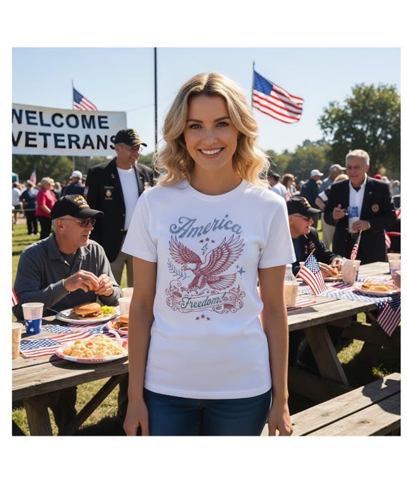 Patriotic Vintage Eagle America Freedom T-Shirt | America Tee