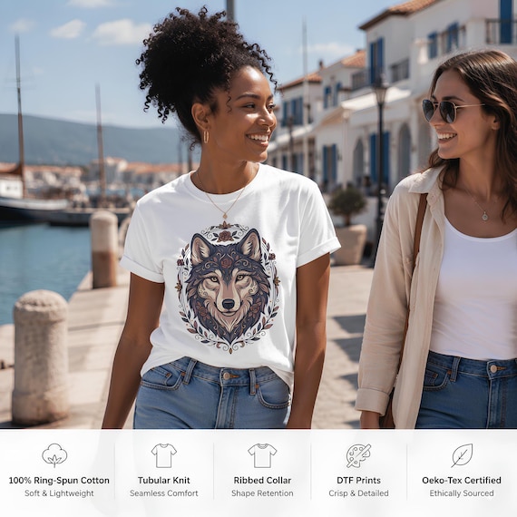 Wolf Graphic Tee, Comfort Colors 100% Ring-Spun Cotton Relaxed Fit