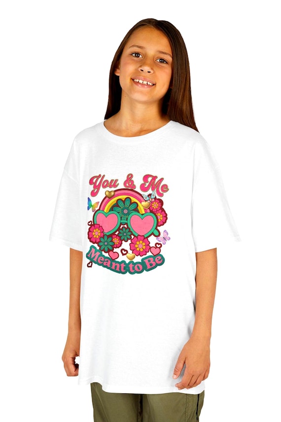 Retro Heart Kids Tee | Valentine's Day