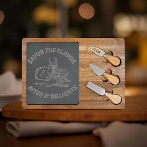 Acacia Charcuterie Board with Custom Engraving: Elevate Your Entertaining Game