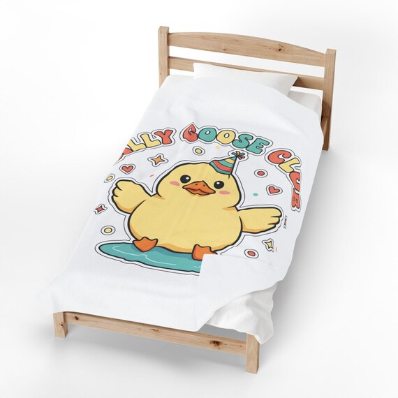 Silly Goose Club Plush Blanket | Wholesome Meme Humor Cozy Throw