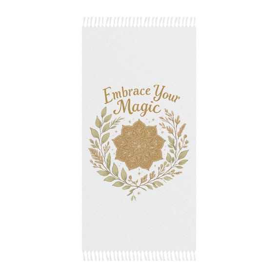 Embrace Your Magic Mandala Boho Beach Cloth | Fringe Towel