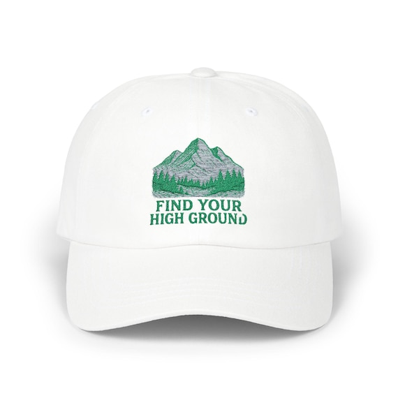 Find Your High Ground Dad Cap | Mountain Patch Embroidered Hat