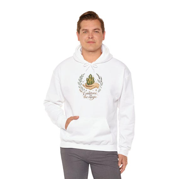 Magic Cactus Illustration Hoodie | Embrace the Magic, Desert Plant Art