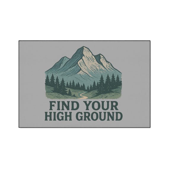 Indoor - Outdoor Welcome Mat Your High Ground Mountain Trail Floor Mat |