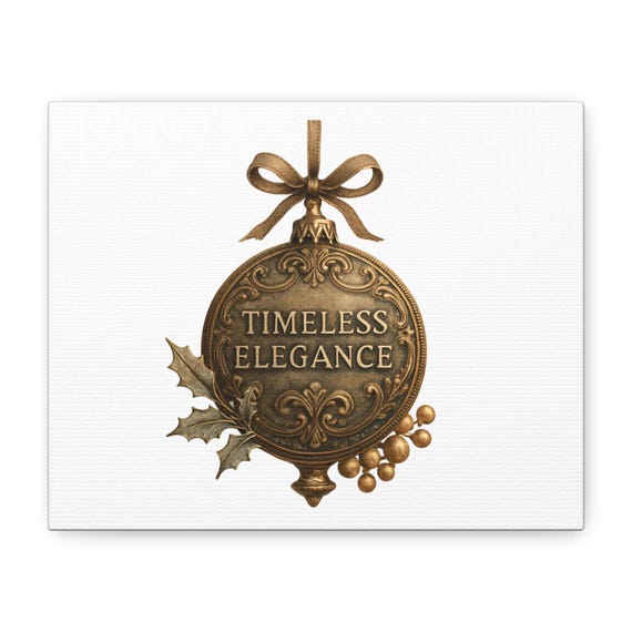 Timeless Elegance Ornament Canvas