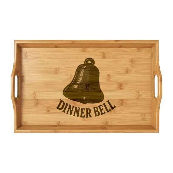 Bamboo Serving Tray | Customizable Engraving Available