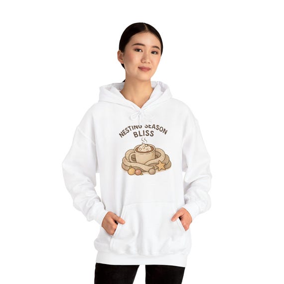 Nesting Season Bliss hoodie | Cinnamon Roll Cozy Illustration