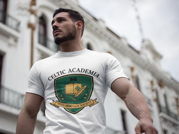 Celtic Academia Crest T-Shirt | Irish Heritage Society Logo Tee