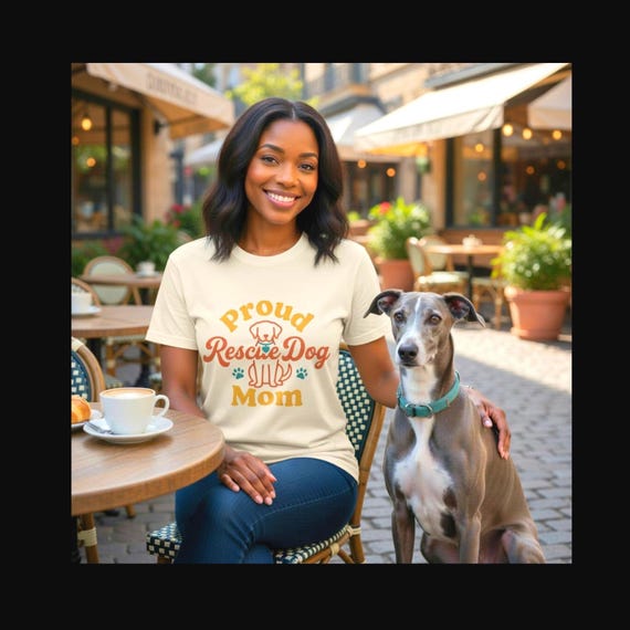 Rescue Dog Mom Tee | Proud Rescue Pup Shirt, Fur Baby Pride