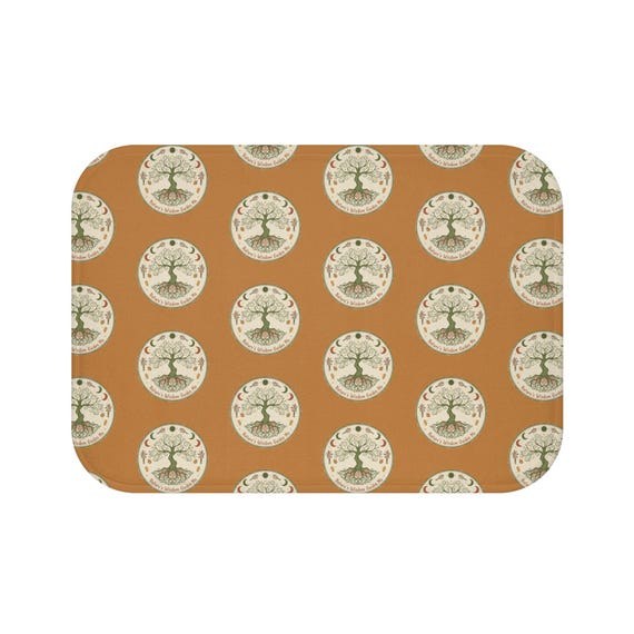 Tree of Life Mandala Bath Mat | Nature's Wisdom Circular Design