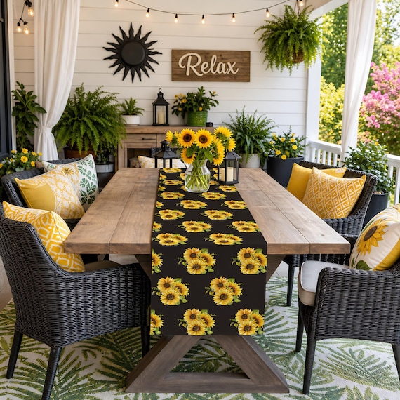Sunflower Bouquet Table Runner | Cotton Polyester