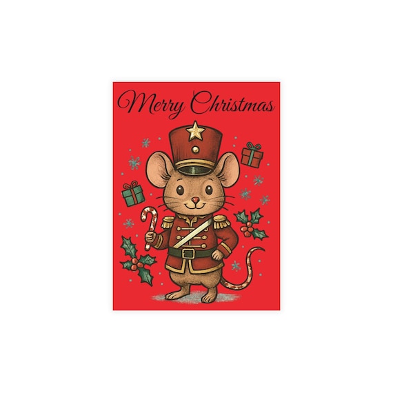 Merry Christmas Postcard Bundles (envelopes included), Stationary Set