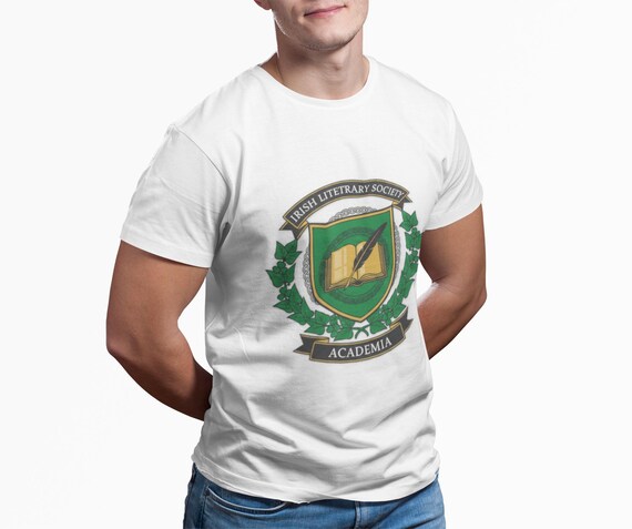 Irish Pride Book Club Crest Tee | Literary Society Academia Shirt