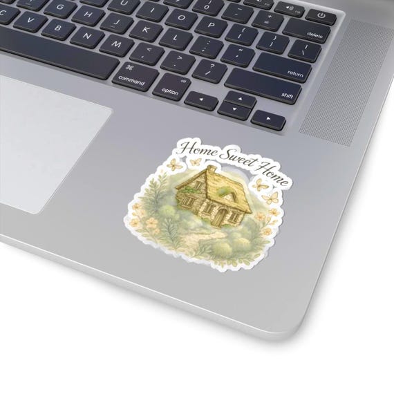 Cottagecore House Sticker | Watercolor Home Sweet Home Illustration