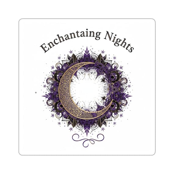 Enchanting Nights Crescent Moon Kiss-Cut Stickers