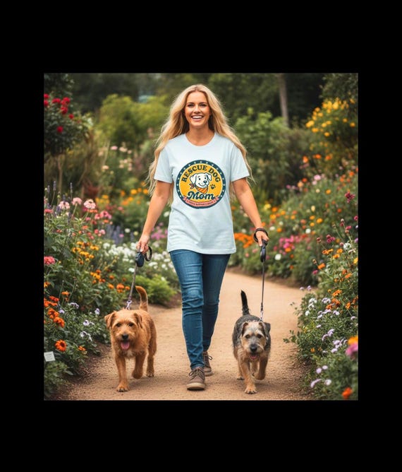 Rescue Dog Mom Tee | Rescue Pride Fur Baby T-Shirt