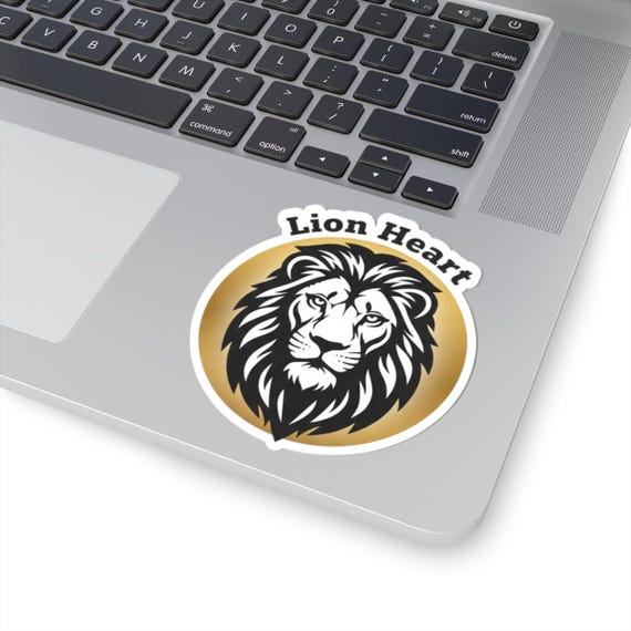 Lion Heart emblem Kiss-Cut Sticker | empowerment, boundary-setting