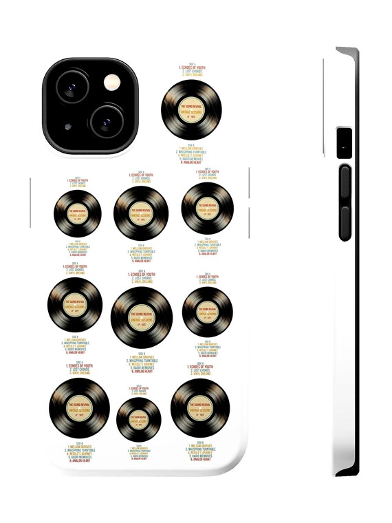 Retro Vinyl Records Phone Case | Magnetic Impact-Resistant Case