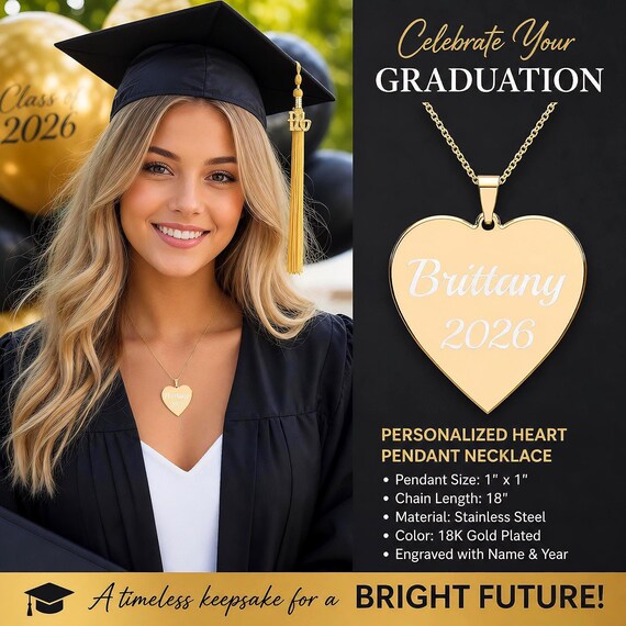 Engraved Heart Pendant Necklace, Personalized Photo Locket with Name