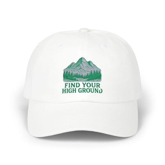 Find Your High Ground Dad Cap | Mountain Patch Embroidered Hat