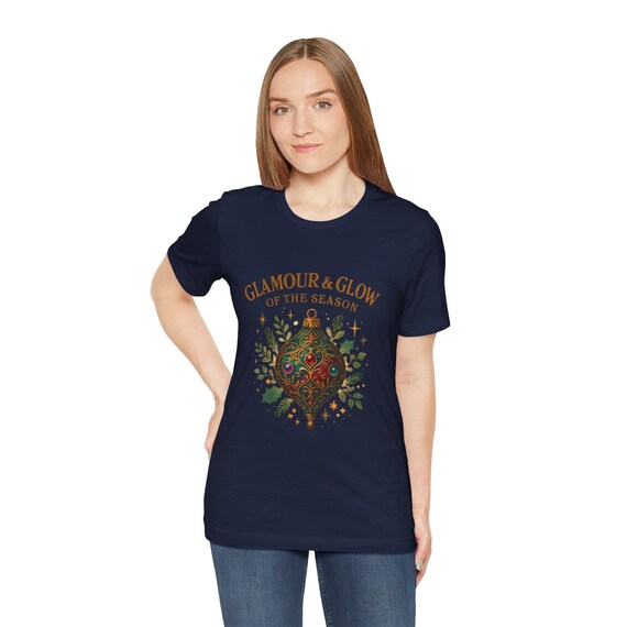 Glamour & Glow of the Season T-Shirt | Vintage Ornament Holiday Tee