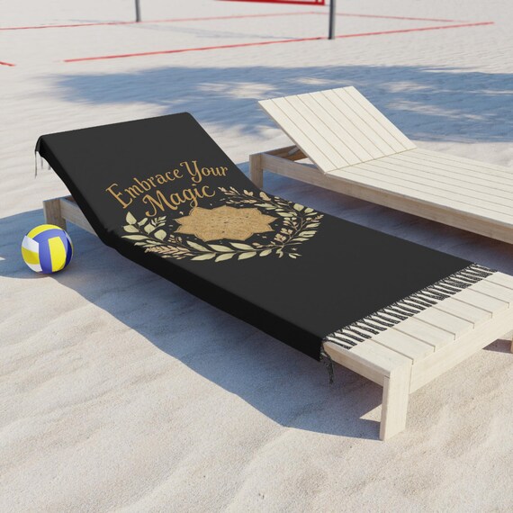 Boho Floral Mandala Embrace Your Magic Beach Cloth